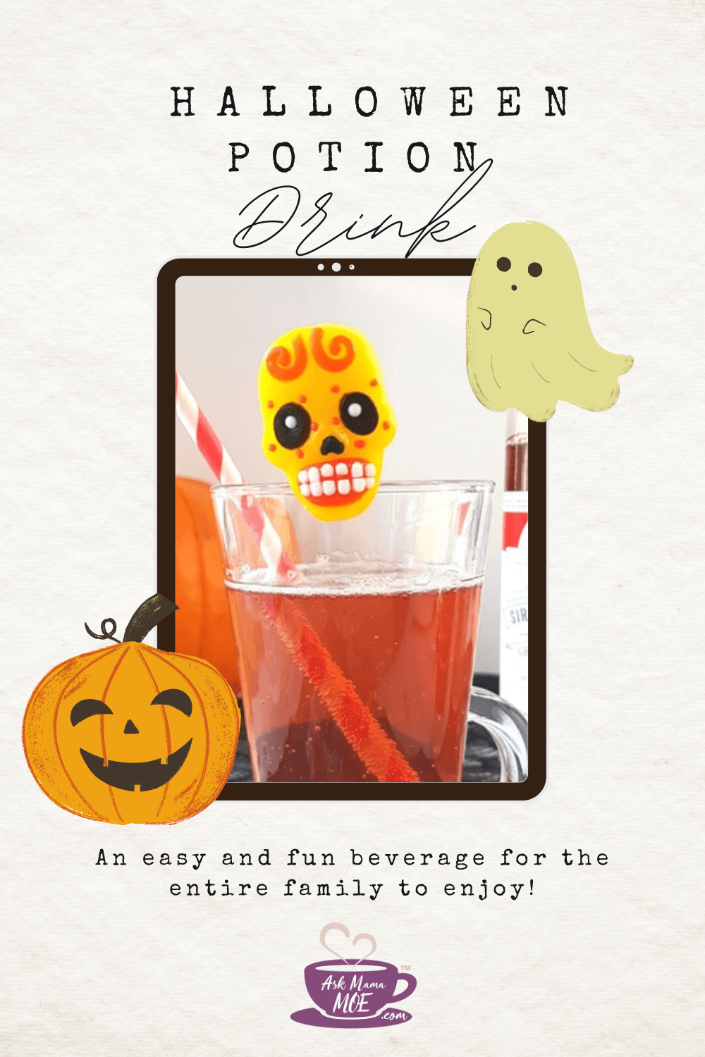 Looking for a delicious way to celebrate Halloween? Check out this easy-peasy recipe for a Halloween Potion drink. It’s full of flavor and your family will love how creepy it looks!