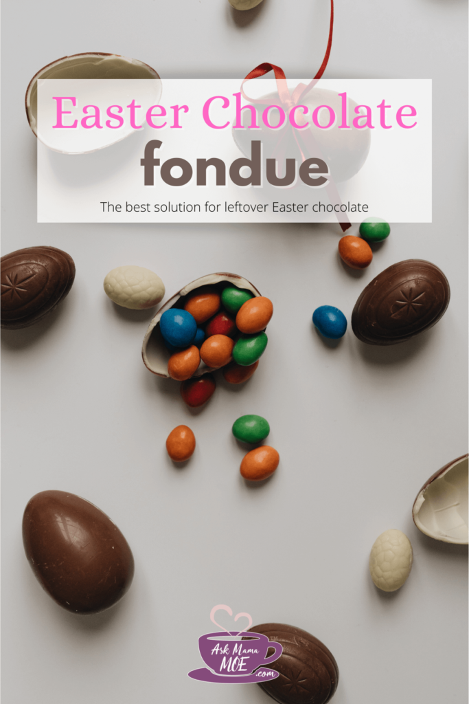 Are you finding yourself with tons of chocolate after the Easter holidays? Don't worry! My Easter Chocolate Fondue is a great (and tasty!) solution.